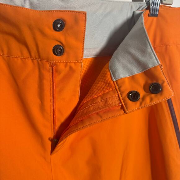Patagonia Powder Bowl Snow Pants Women XL Orange Gortex Sport Active Pocket - Picture 8 of 15